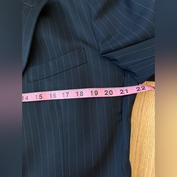 Brooks Brothers USA made Madison 100% Wool Blazer Sport Coat Navy Size 42R / 36W - Picture 7 of 12